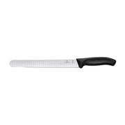 Victorinox Slicing Knife,25cm Round Tip Wide Fluted Blade,Classic,Black Gift Boxed - Hospitality Connect