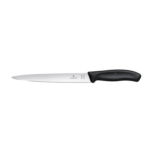 Victorinox Filleting Knife,20cm,Flexible Wide Blade,Classic,Black, Gift Boxed - Hospitality Connect