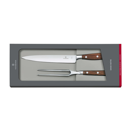 Victorinox Carving Set, 2 pieces, 3 Rivet Wood Handle, GB - Hospitality Connect