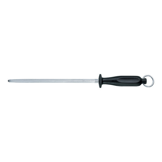 Victorinox Kitchen Sharpening Steel,25cm,Round,Middle Fine Cut,Black - Hospitality Connect