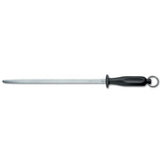 Victorinox Butchers Sharpening Steel,30cm,Oval,Middle Fine Cut,Black Handle - Hospitality Connect