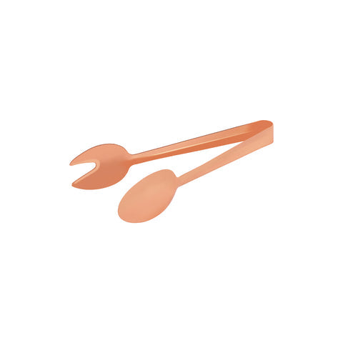 TABLEKRAFT ROUND SPOON/FORK TONGS 1pc COPPER 230mm - Hospitality Connect