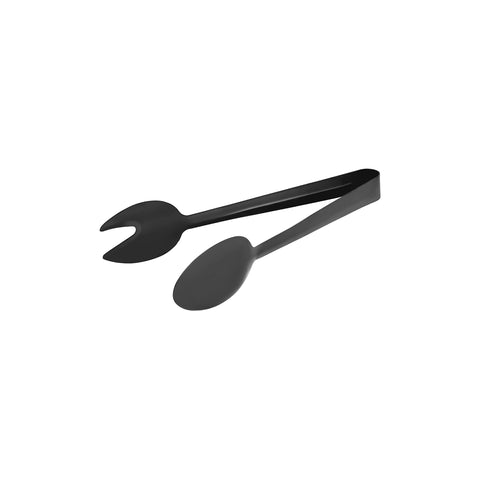 TABLEKRAFT ROUND SPOON/FORK TONGS 1pc GUN METAL 230mm - Hospitality Connect