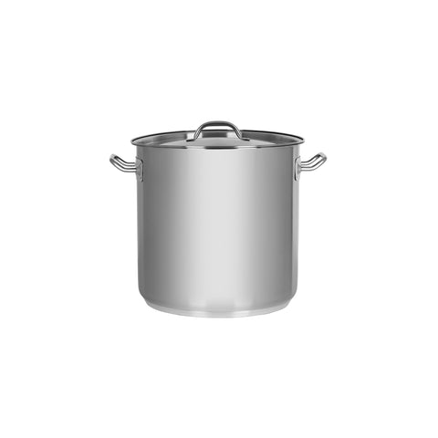 CHEF INOX ELITE STOCKPOT w/LID 18/10 220x220mm 8.25lt - Hospitality Connect