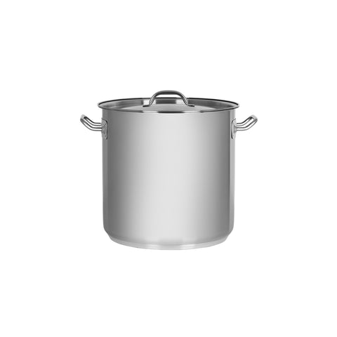 CHEF INOX ELITE STOCKPOT w/LID 18/10 240x240mm 10.75lt - Hospitality Connect