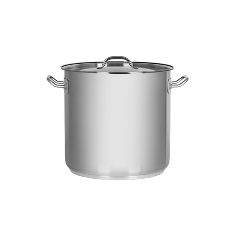 CHEF INOX ELITE STOCKPOT w/LID 18/10 280x270mm 16.50lt - Hospitality Connect