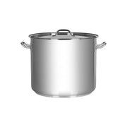 CHEF INOX ELITE STOCKPOT w/LID 18/10 320x270mm 21.50lt - Hospitality Connect