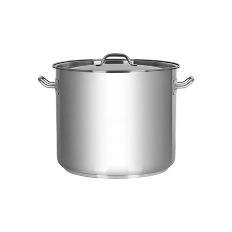 CHEF INOX ELITE STOCKPOT w/LID 18/10 320x270mm 21.50lt - Hospitality Connect