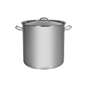 CHEF INOX ELITE STOCKPOT w/LID 18/10 400x400mm 50.0lt - Hospitality Connect