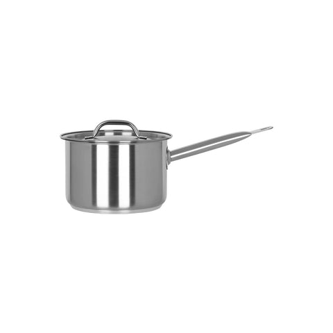 CHEF INOX ELITE SAUCEPAN w/LID 18/10 180x120mm 3.0lt - Hospitality Connect