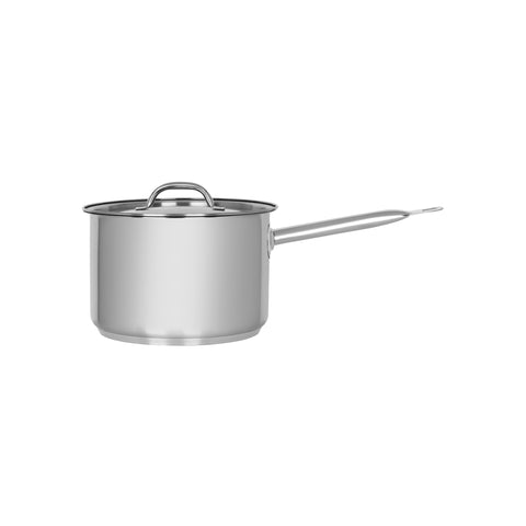 CHEF INOX ELITE SAUCEPAN w/LID 18/10 200x130mm 4.0lt - Hospitality Connect
