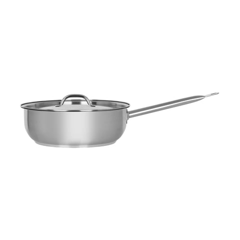 CHEF INOX ELITE SAUTE PAN w/LID 18/10 280x95mm - Hospitality Connect