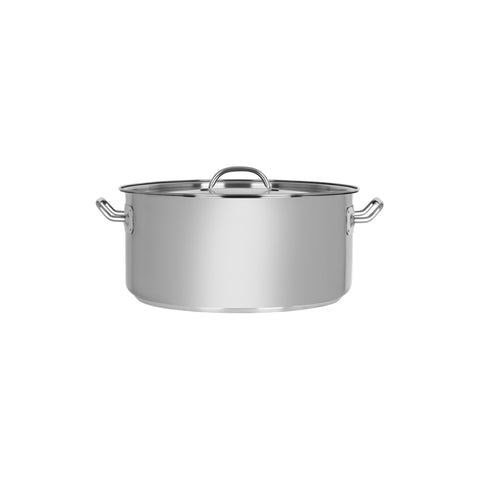 CHEF INOX ELITE CASSEROLE w/LID 18/10 320x150mm 12.0lt - Hospitality Connect