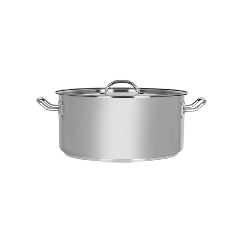 CHEF INOX ELITE CASSEROLE w/LID 18/10 360x170mm 17.2lt - Hospitality Connect