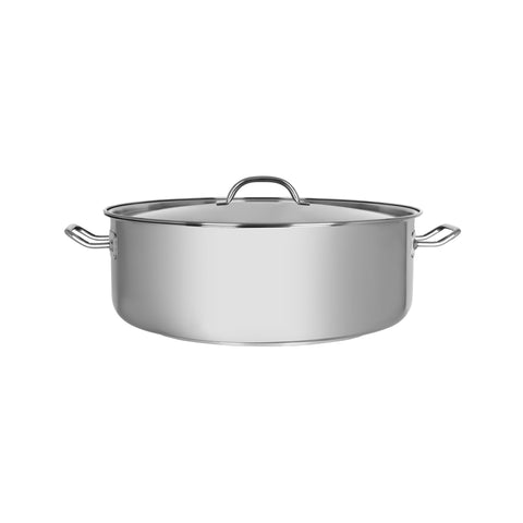 CHEF INOX ELITE CASSEROLE w/LID 18/10 400x145mm 18lt - Hospitality Connect