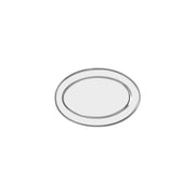 CHEF INOX OVAL PLATTER ROLLED EDGE S/S 300mm - Hospitality Connect