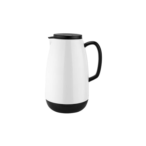 CHEF INOX EVENT JUG w/GLASS INSERT PUSH LID WHI 255mm 1.0lt - Hospitality Connect