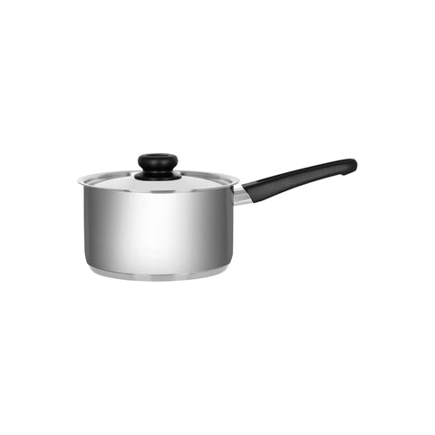 CHEF INOX CLUB SAUCEPAN w/LID S/S w/BAKELITE HDL 180mm 2.5lt - Hospitality Connect