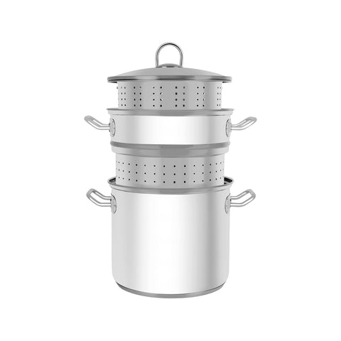 CHEF INOX PROFESSIONAL MULTI COOKER 4pc w/LID&HDL S/S 9.0lt - Hospitality Connect