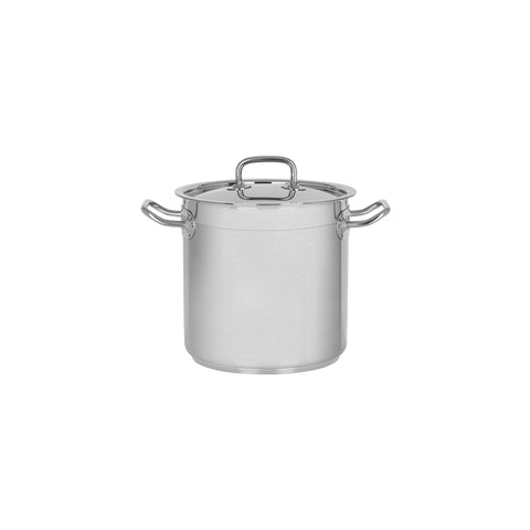 CHEF INOX PROFESSIONAL STOCKPOT w/LID 18/10 200x200mm 6.25lt - Hospitality Connect