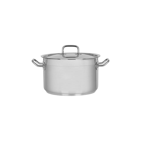 CHEF INOX PROFESSIONAL SAUCE POT wLID 18/10 240x150mm 6.75lt - Hospitality Connect