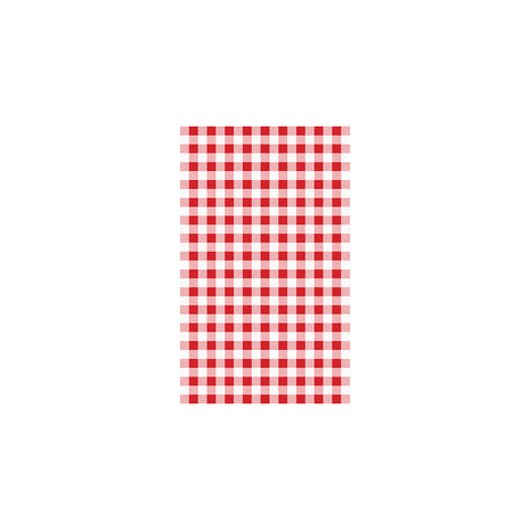 CHEF INOX GREASEPROOF PAPER GINGHAM RED 200SHT 190x310mm - Hospitality Connect