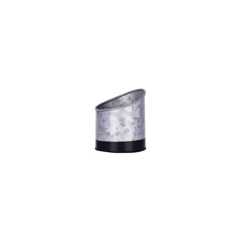 CHEF INOX CONEY IS GALVANISED SLANT POT 105x115mm DIPPED BLK - Hospitality Connect