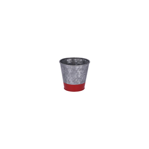 CHEF INOX CONEY IS GALVANISED POT FLARED 100x95mm DIPPED RED - Hospitality Connect