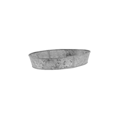 CHEF INOX CONEY IS GALVANISED OVAL TRAY 240x160x45mm - Hospitality Connect