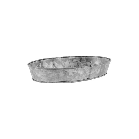 CHEF INOX CONEY IS GALVANISED OVAL TRAY 270x190x45mm - Hospitality Connect