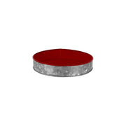 CHEF INOX CONEY IS GALVANISED ROUND TRAY 240x45mm DIPPED RED - Hospitality Connect