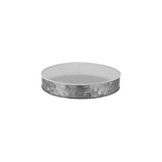 CHEF INOX CONEY IS GALVANISED ROUND TRAY 240x45mm DIPPED WHI - Hospitality Connect