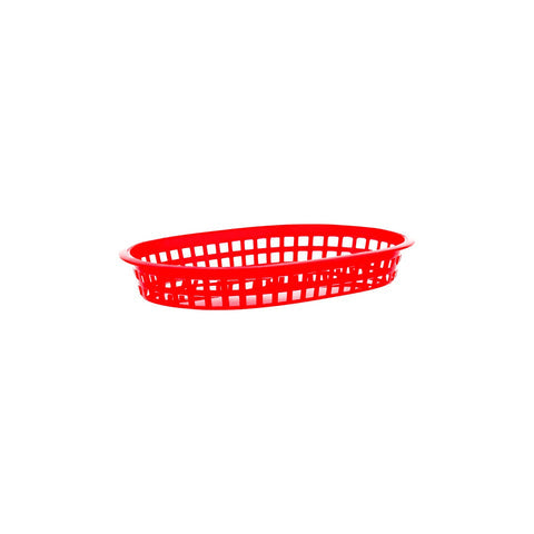 CHEF INOX CONEY IS PLASTIC RECT BASKET 270x180x40mm RED Box of 12 - Hospitality Connect