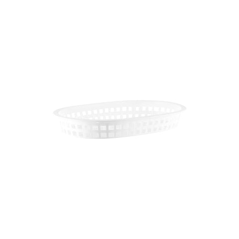 CHEF INOX CONEY IS PLASTIC RECT BASKET 270x180x40mm WHI Box of 12 - Hospitality Connect
