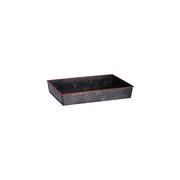CHEF INOX CONEY IS GALV BLK RECT TRAY FLARE 240x160x40mm RED - Hospitality Connect