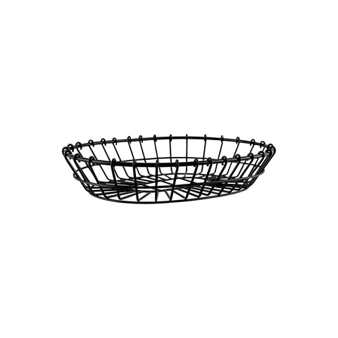 CHEF INOX CONEY IS OVAL WIRE BASKET 280x205x60mm PATINA BLK - Hospitality Connect