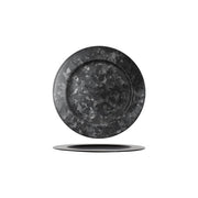 CHEF INOX CONEY IS GALV BLACK ROUND PLATE WIDE RIM 230mm - Hospitality Connect