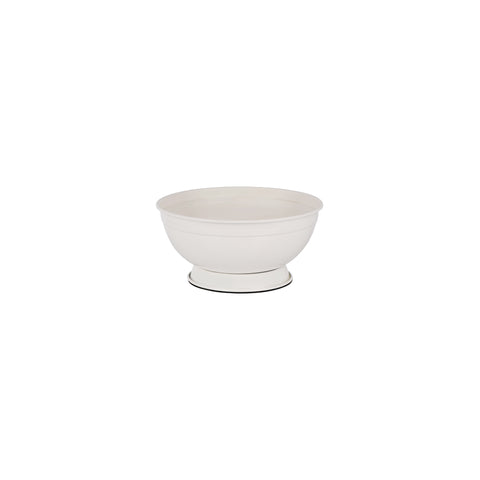 CONEY ISL-GALVANISED CREME P/C RECT TRAY LTHR HDL 485x335x75 Box of 6 - Hospitality Connect