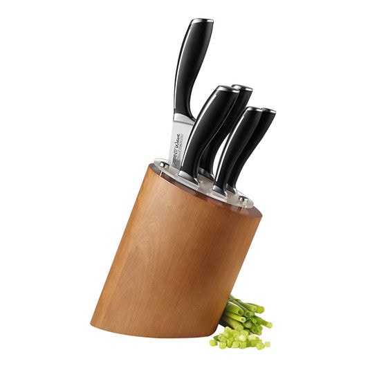 Avanti 6 Piece Wave Birchwood Knife Block Set - Hospitality Connect