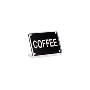 BUFFET SIGN- ACRYLIC w/S/S MAGNET PLATE "COFFEE" - Hospitality Connect