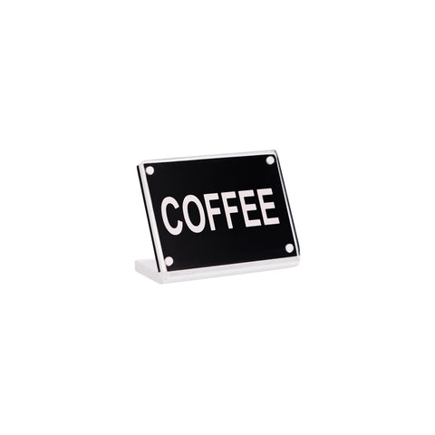 BUFFET SIGN- ACRYLIC w/S/S MAGNET PLATE "COFFEE" - Hospitality Connect