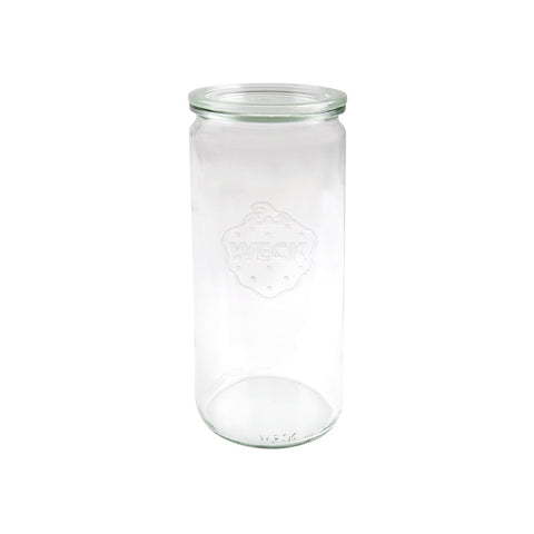 WECK CYLINDER GLASS JAR W/LID 1040ml 80x210mm (908) Box of 6 - Hospitality Connect