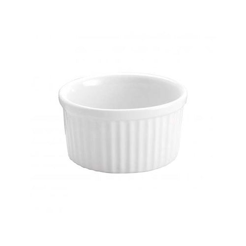 VITROCERAM SOUFFLE DISH- 90mm/180ml WHITE Box of 12 - Hospitality Connect