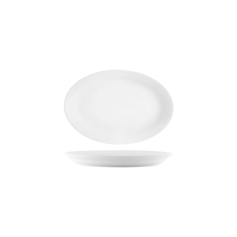 VITROCERAM OVAL PLATTER-240mm WHITE Box of 12 - Hospitality Connect