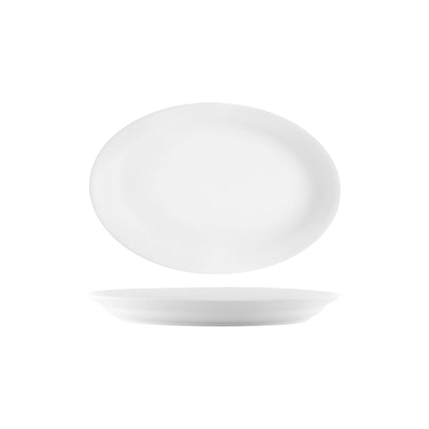 VITROCERAM OVAL PLATTER-290mm WHITE Box of 12 - Hospitality Connect