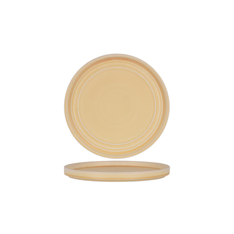 TABLEKRAFT URBAN LOFT ROUND PLATE 225x22mm SANDSTONE Box of 4 - Hospitality Connect