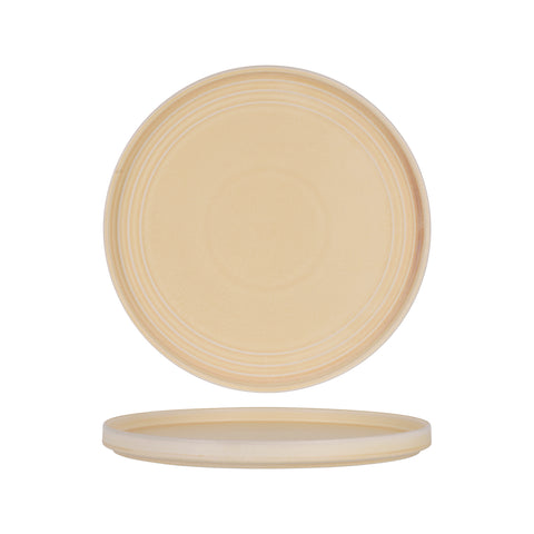 TABLEKRAFT URBAN LOFT ROUND SERVE PLATTER 320x30mm SANDSTONE Box of 2 - Hospitality Connect
