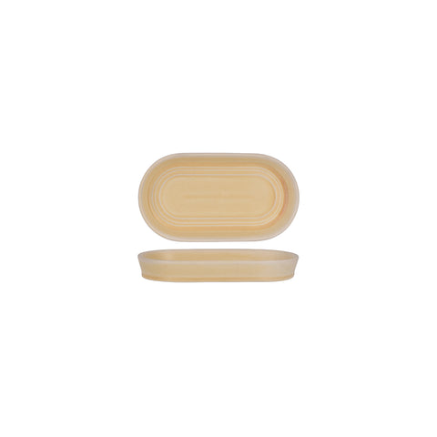 TABLEKRAFT URBAN LOFT OVAL PLATTER 180x98x25mm SANDSTONE Box of 4 - Hospitality Connect