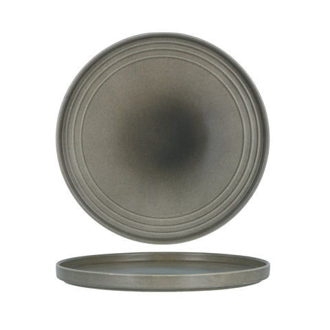 TABLEKRAFT URBAN LOFT RND SERVE PLATTER 320x30mm FROST GREY Box of 2 - Hospitality Connect