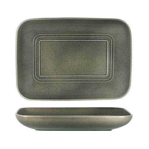 TABLEKRAFT URBAN LOFT RECT SERVER 365x265x55mm FROST GREY Box of 2 - Hospitality Connect